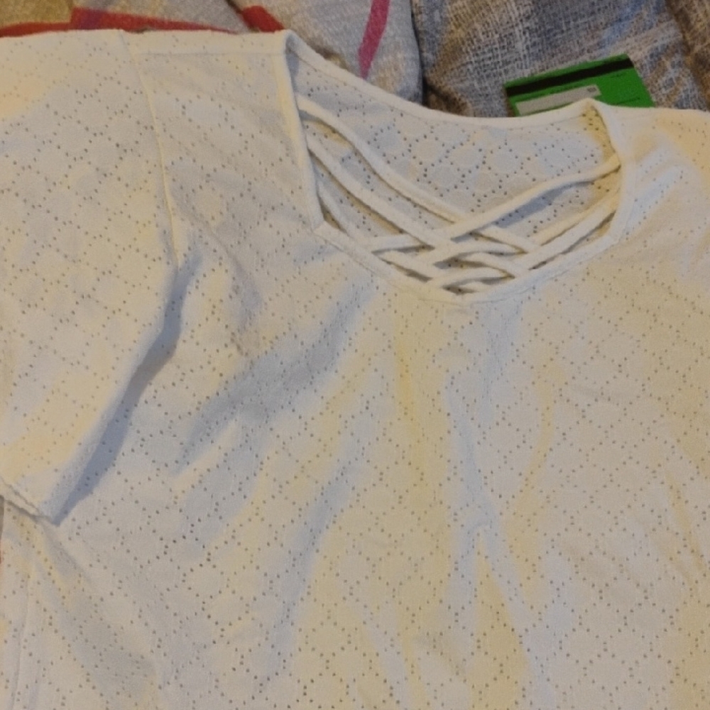Women's White Lace Top